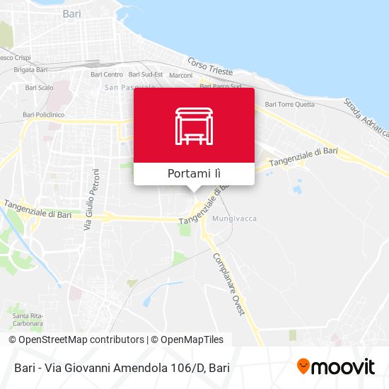 Mappa Bari - Via Giovanni Amendola 106 / D