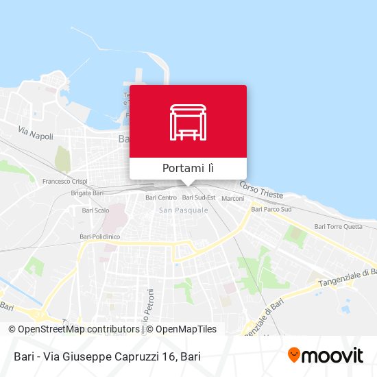 Mappa Bari - Via Giuseppe Capruzzi 16