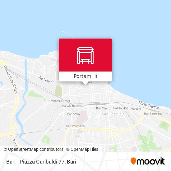 Mappa Bari - Piazza Garibaldi 77