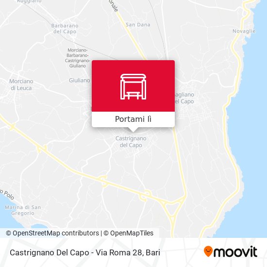 Mappa Castrignano Del Capo - Via Roma 28