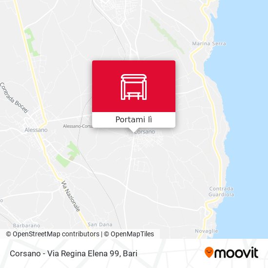 Mappa Corsano - Via Regina Elena 99