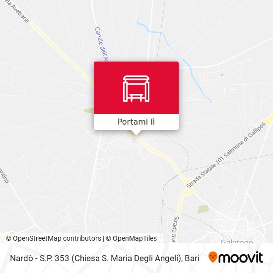 Mappa Nardò - S.P. 353 (Chiesa S. Maria Degli Angeli)