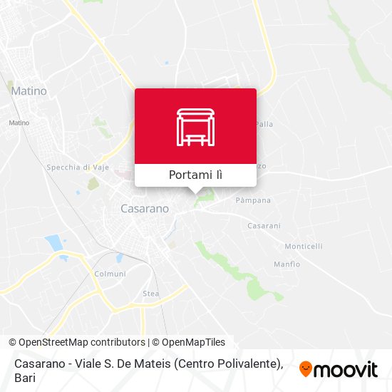 Mappa Casarano - Viale S. De Mateis (Centro Polivalente)
