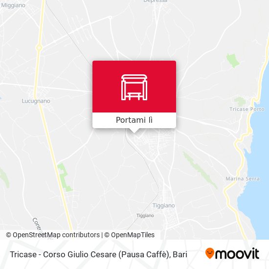 Mappa Tricase - Corso Giulio Cesare (Pausa Caffè)