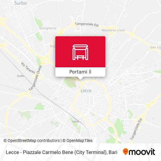 Mappa Lecce - Piazzale Carmelo Bene (City Terminal)