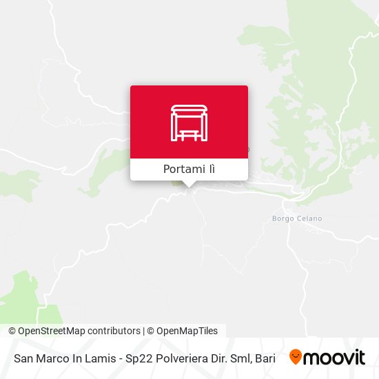 Mappa San Marco In Lamis - Sp22 Polveriera Dir. Sml