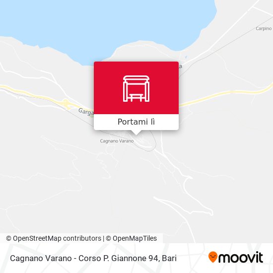 Mappa Cagnano Varano - Corso P. Giannone 94