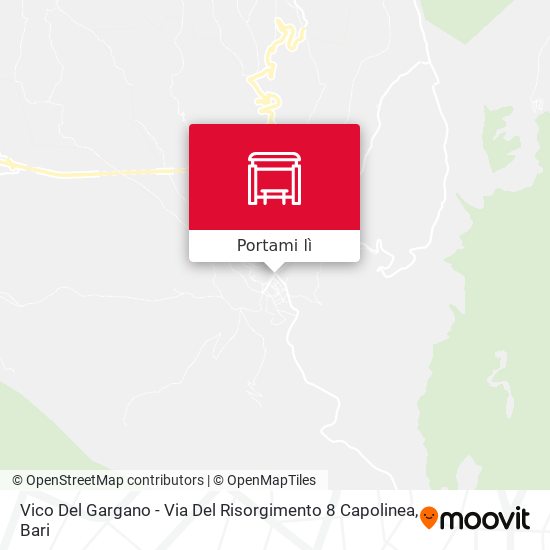 Mappa Vico Del Gargano - Via Del Risorgimento  8 Capolinea