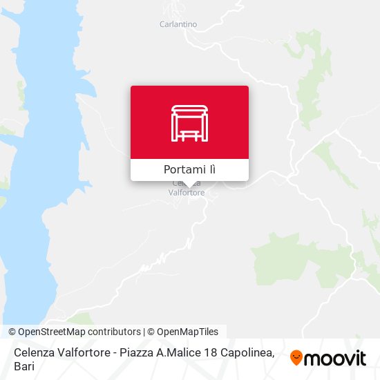 Mappa Celenza Valfortore - Piazza A.Malice 18 Capolinea