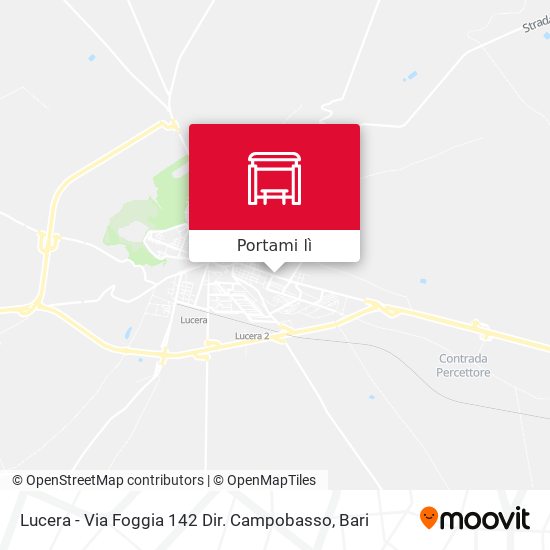 Mappa Lucera - Via Foggia 142 Dir. Campobasso