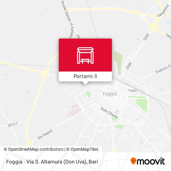 Mappa Foggia - Via S. Altamura (Don Uva)