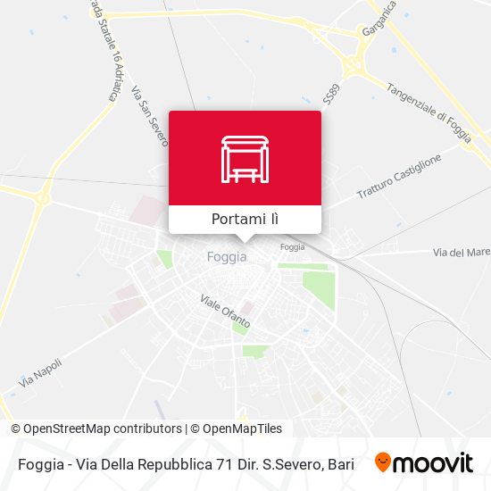 Mappa Foggia - Via Della Repubblica 71 Dir. S.Severo