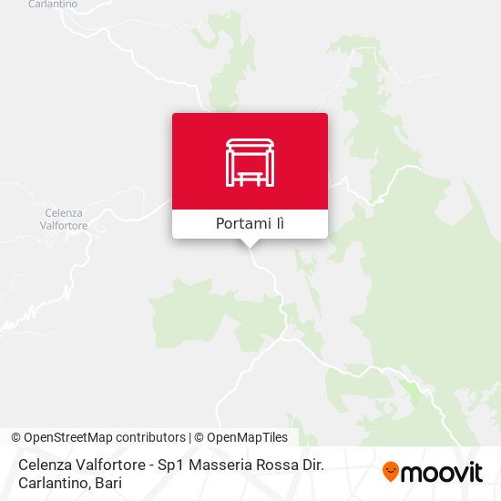 Mappa Celenza Valfortore - Sp1 Masseria Rossa Dir. Carlantino