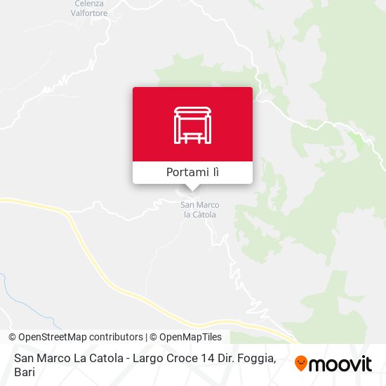 Mappa San Marco La Catola - Largo Croce  14 Dir. Foggia