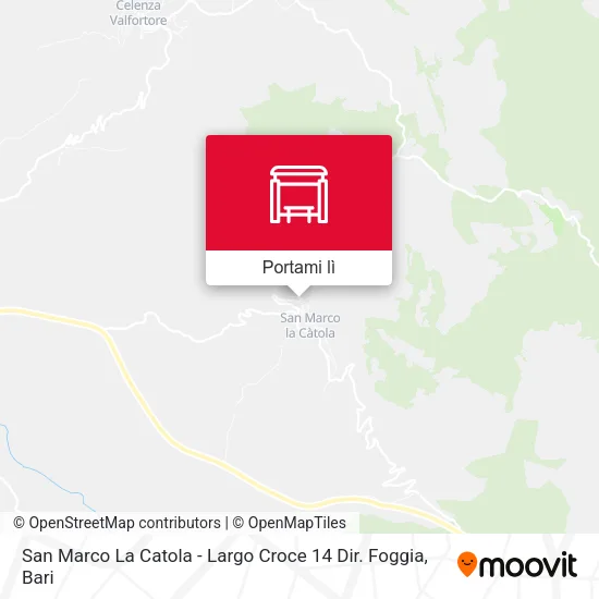 Mappa San Marco La Catola - Largo Croce  14 Dir. Foggia