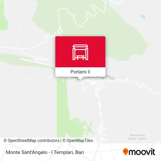 Mappa Monte Sant'Angelo - I Templari