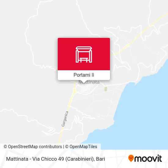 Mappa Mattinata - Via Chicco 49 (Carabinieri)