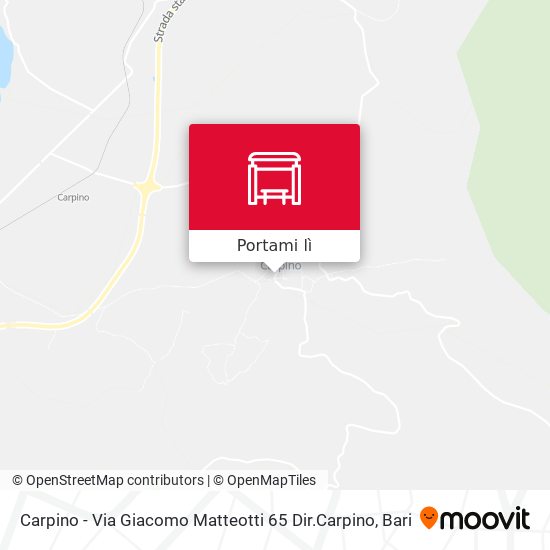 Mappa Carpino - Via Giacomo Matteotti 65 Dir.Carpino