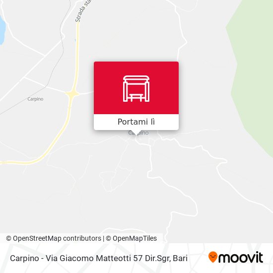 Mappa Carpino - Via Giacomo Matteotti 57 Dir.Sgr