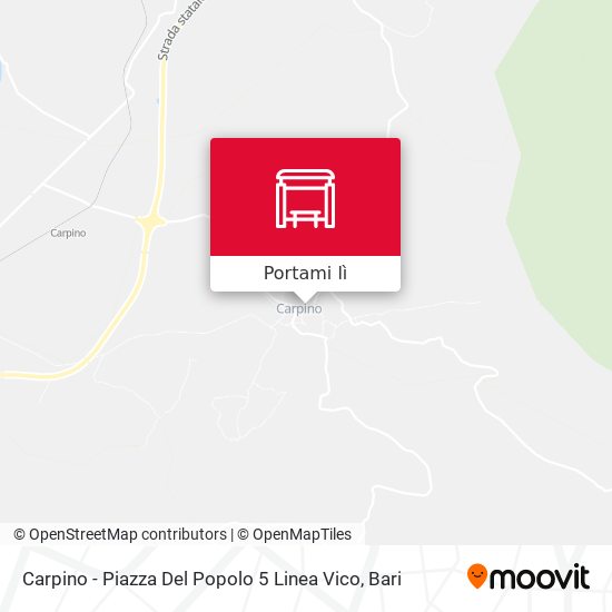 Mappa Carpino - Piazza Del Popolo 5 Linea Vico
