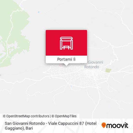 Mappa San Giovanni Rotondo - Viale Cappuccini 87 (Hotel Gaggiano)