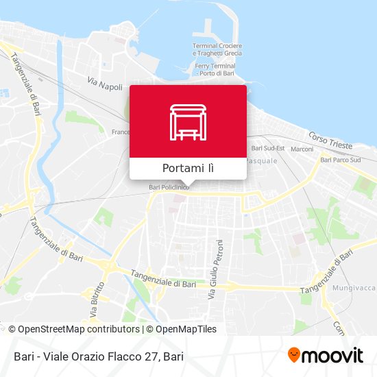 Mappa Bari - Viale Orazio Flacco 27