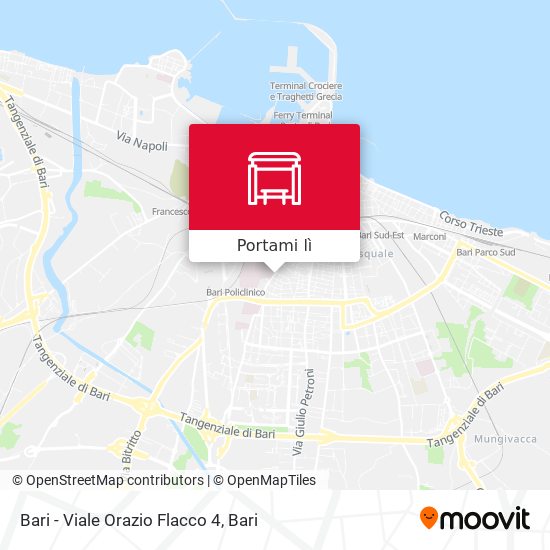 Mappa Bari - Viale Orazio Flacco 4