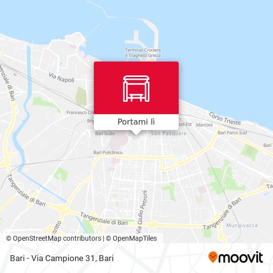 Mappa Bari - Via Campione 31