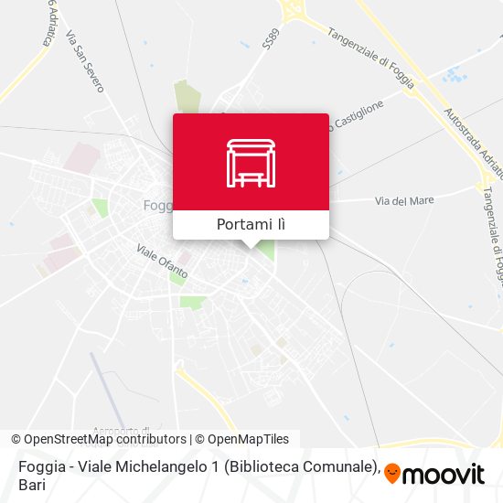 Mappa Foggia - Viale Michelangelo 1 (Biblioteca Comunale)
