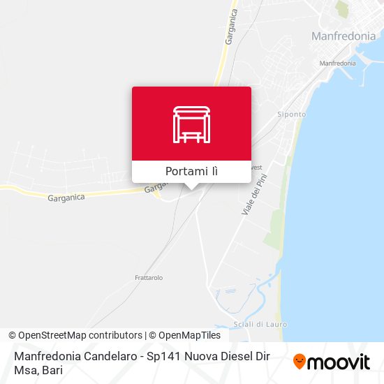 Mappa Manfredonia Candelaro - Sp141 Nuova Diesel Dir Msa