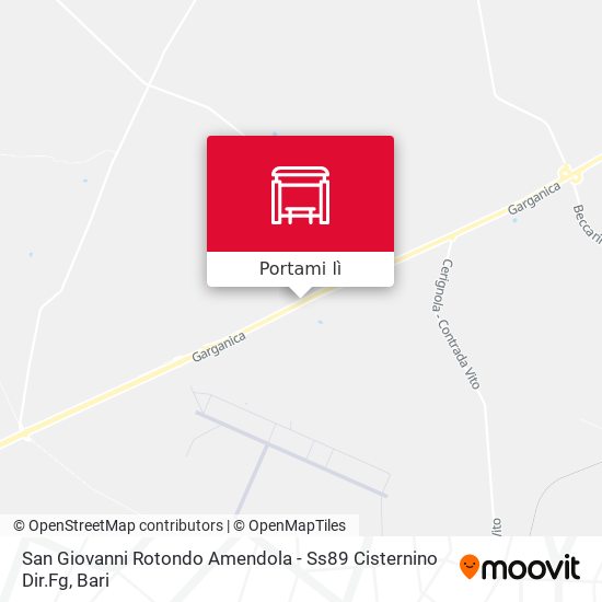 Mappa San Giovanni Rotondo Amendola - Ss89 Cisternino Dir.Fg