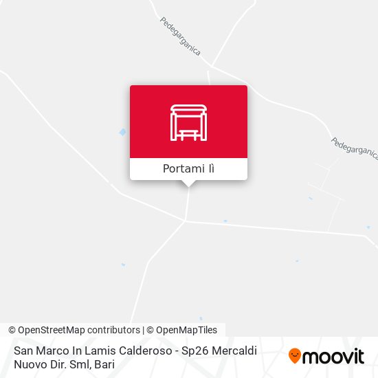 Mappa San Marco In Lamis Calderoso - 	Sp26 Mercaldi Nuovo Dir. Sml