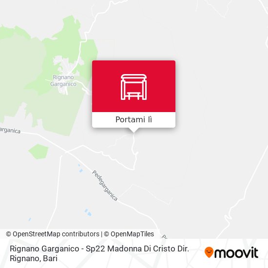 Mappa Rignano Garganico - 	Sp22 Madonna Di Cristo Dir. Rignano