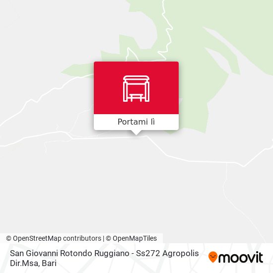 Mappa San Giovanni Rotondo Ruggiano - 	Ss272 Agropolis Dir.Msa