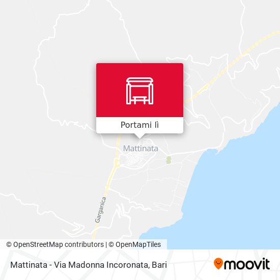Mappa Mattinata - Via Madonna Incoronata