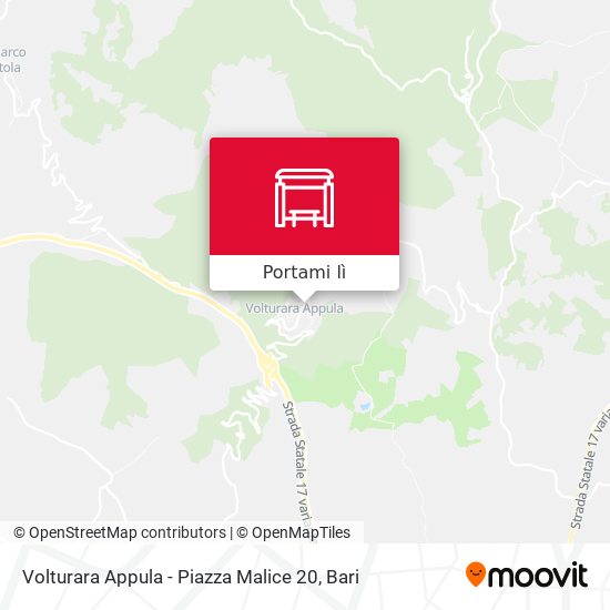 Mappa Volturara Appula - Piazza Malice 20