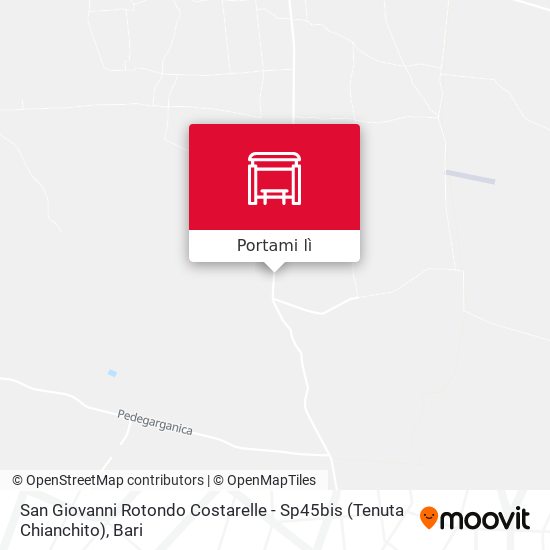 Mappa San Giovanni Rotondo Costarelle - Sp45bis (Tenuta Chianchito)