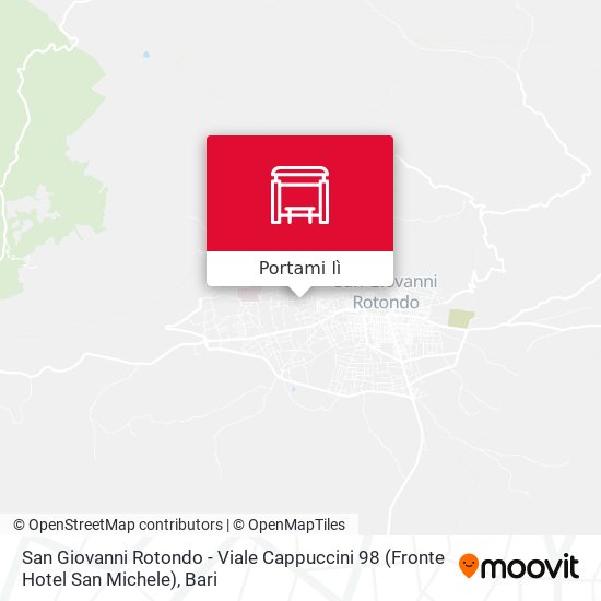 Mappa San Giovanni Rotondo - Viale Cappuccini 98 (Fronte Hotel San Michele)