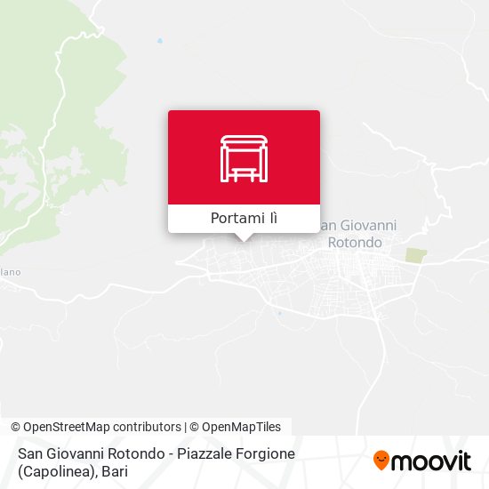 Mappa San Giovanni Rotondo - Piazzale Forgione (Capolinea)