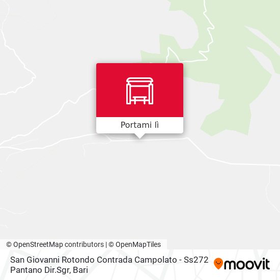 Mappa San Giovanni Rotondo Contrada Campolato - Ss272 Pantano Dir.Sgr