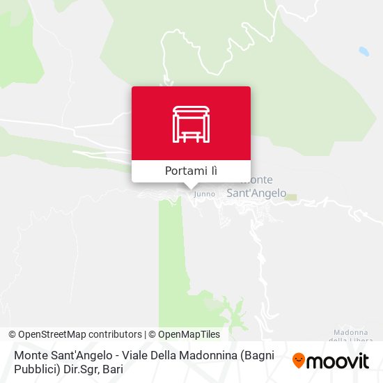 Mappa Monte Sant'Angelo - Viale Della Madonnina (Bagni Pubblici) Dir.Sgr