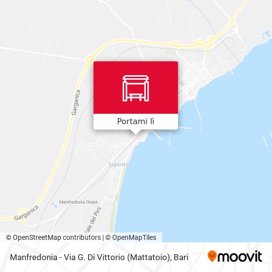 Mappa Manfredonia - Via G. Di Vittorio (Mattatoio)