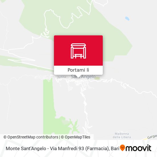 Mappa Monte Sant'Angelo - Via Manfredi  93 (Farmacia)