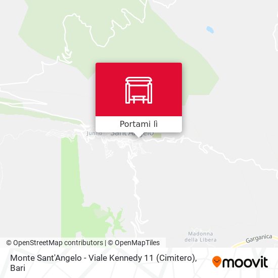 Mappa Monte Sant'Angelo - Viale Kennedy 11 (Cimitero)