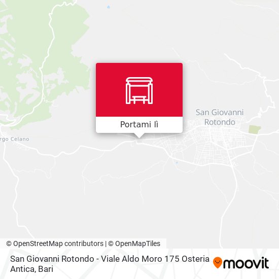 Mappa San Giovanni Rotondo - Viale Aldo Moro 175 Osteria Antica