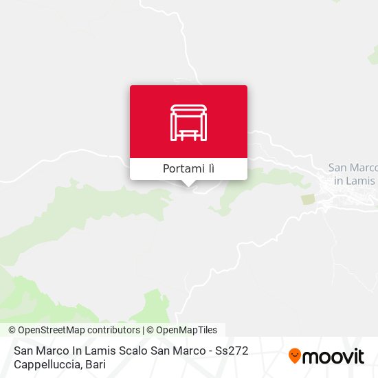 Mappa San Marco In Lamis Scalo San Marco - Ss272  Cappelluccia