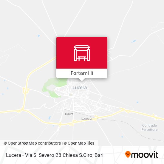 Mappa Lucera - Via S. Severo 28  Chiesa S.Ciro