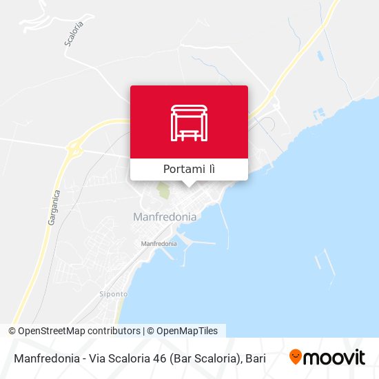 Mappa Manfredonia - Via Scaloria 46 (Bar Scaloria)