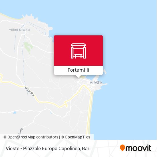 Mappa Vieste - Piazzale  Europa Capolinea