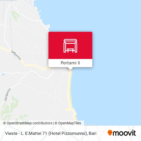 Mappa Vieste - L. E.Mattei 71 (Hotel Pizzomunno)